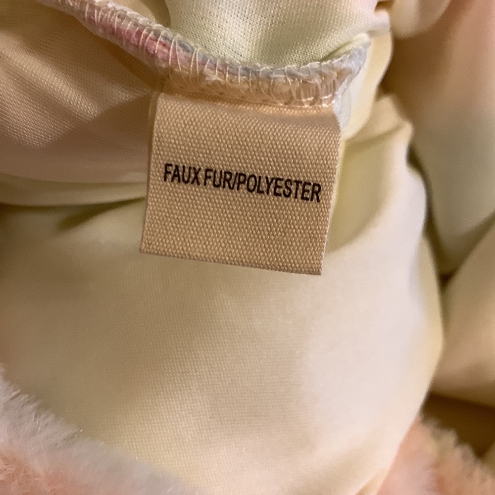 NWT Rainbow Faux Fur Pullover - Picture 8 of 8